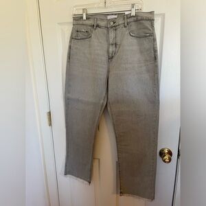 Loft gray crop pants